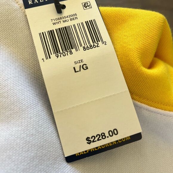 New $228 Ralph Lauren Polo Hoodie Hooded Sweatshirt Polo Bear Cowboy Carter L/G - Picture 3 of 5